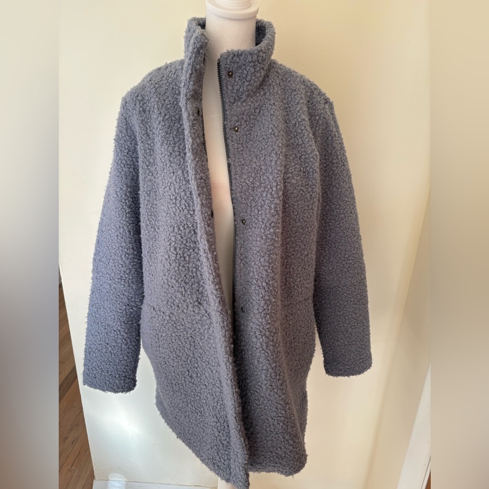 Small Rafaella Blue Teddy Coat - Picture 10 of 15